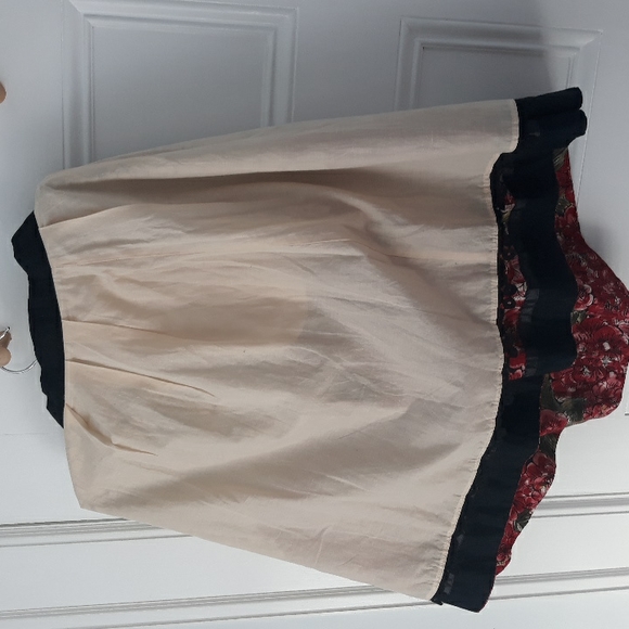 Anthro Mid Creation Skirt pleated Valentine's day! S M - Picture 13 of 13